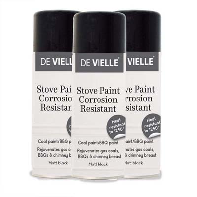 DEVIELLE STOVE, COAL AND BBQ SPRAY PAINT 400ML