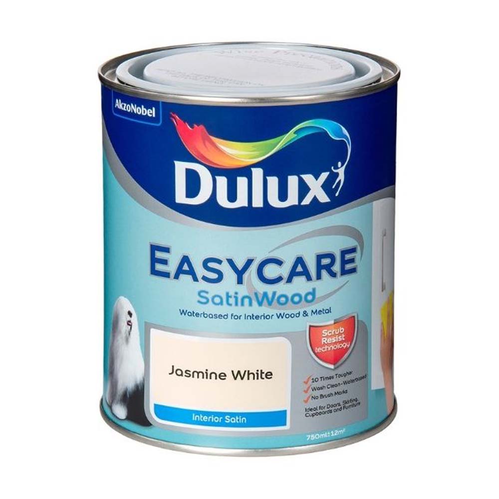 Dulux white satinwood paint