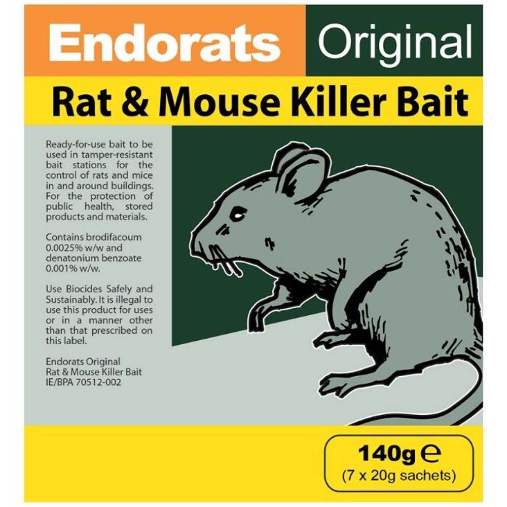 ENDORATS ORIGINAL RAT & MOUSE KILLER BAIT 140G