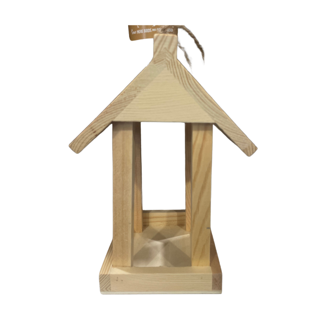 LOVE NATURE WOODEN SEED FEEDER