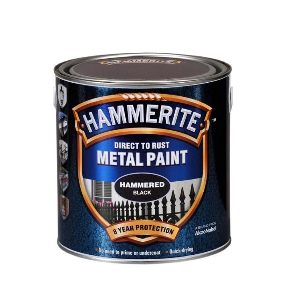 HAMMERITE BLACK HAMMERED FINISH 2.5LTR