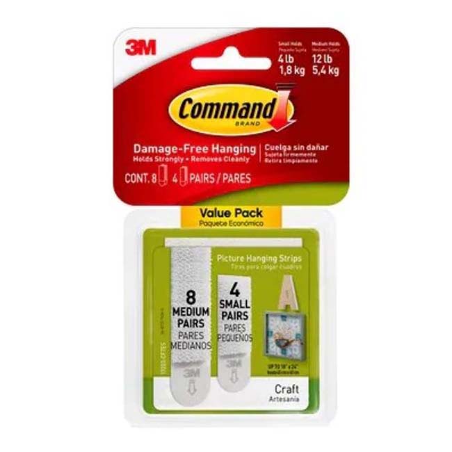 COMMAND PICTURE HANGING STRIPS COMBO PACK