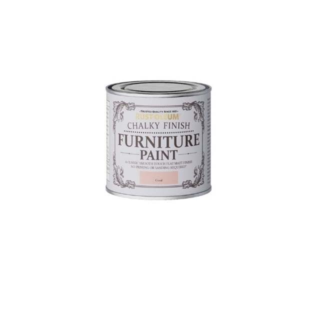 RUSTOLEUM CHALKY FINISH FURNITURE PAINT CORAL 125ML