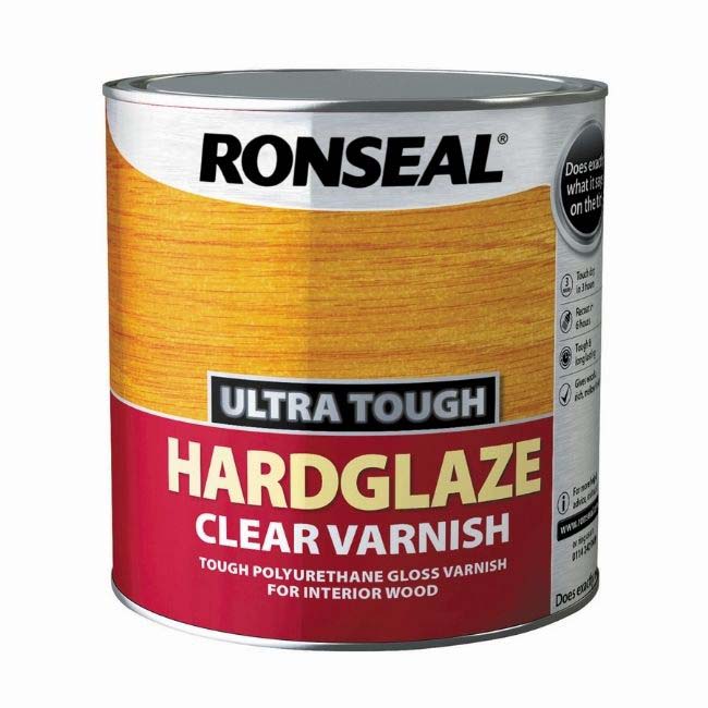 RONSEAL HARDGLAZE CLEAR VARNISH 2.5LTR
