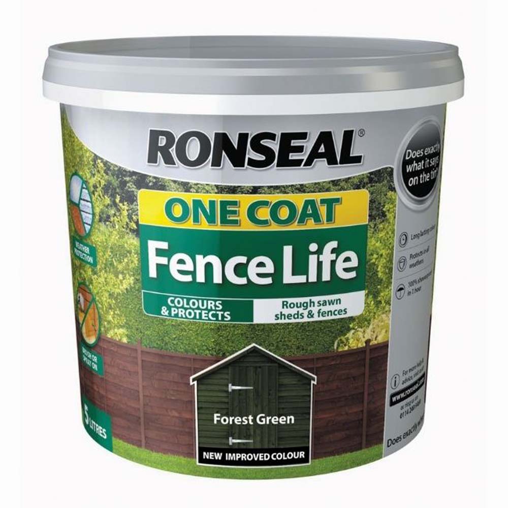 RONSEAL FENCE LIFE FOREST GREEN 5LTR