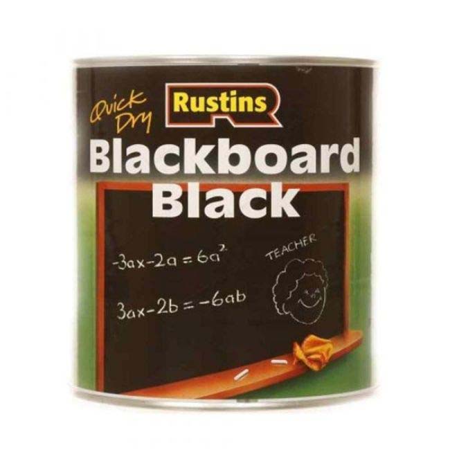 RUSTINS BLACKBOARD PAINT BLACK 500ML
