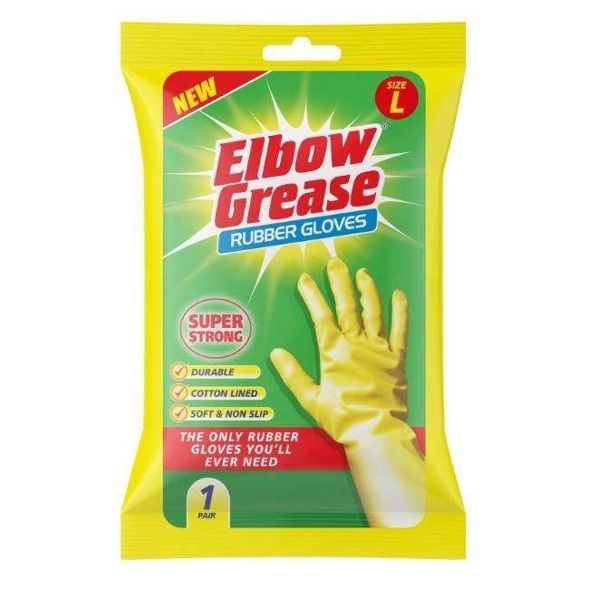 ELBOW GREASE LARGE RUBBER GLOVES 1 PACK