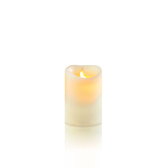 DANCING FLAME CANDLE CREAM 13CM BATTERY OPERATED 