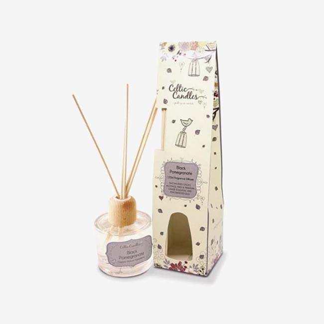 CELTIC CANDLES REED DIFFUSER BLACK POMEGRANATE