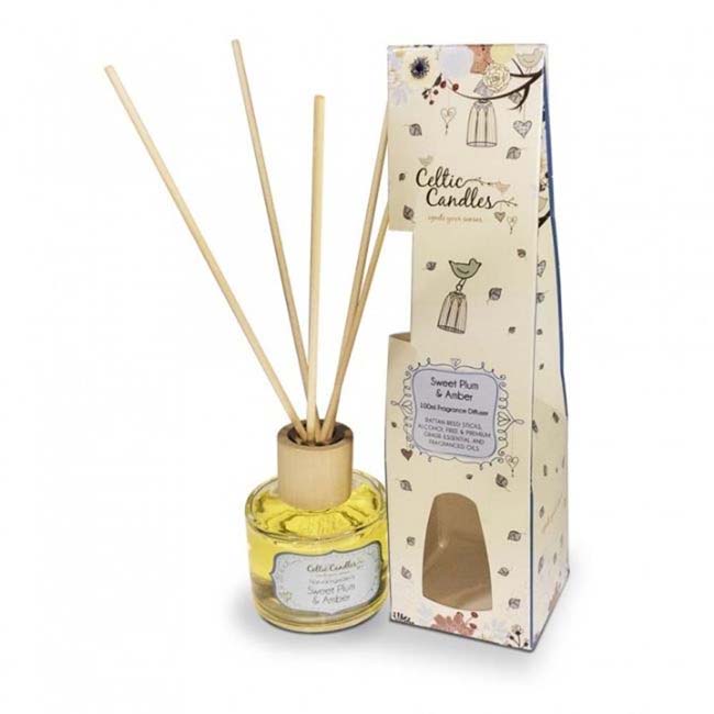 CELTIC CANDLES REED DIFFUSER SWEET PLUM & AMBER