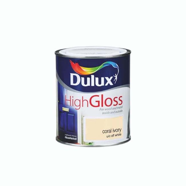 DULUX HIGH GLOSS CORAL IVORY 750ML