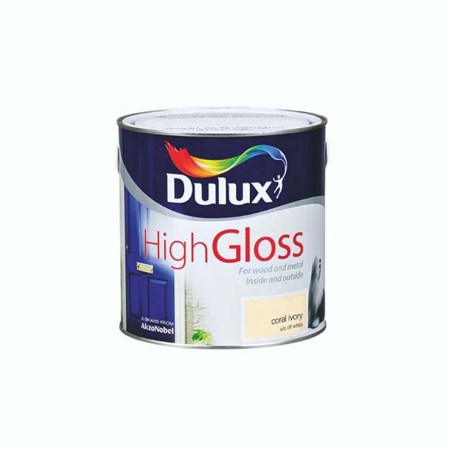 DULUX HIGH GLOSS CORAL IVORY 2.5LTR