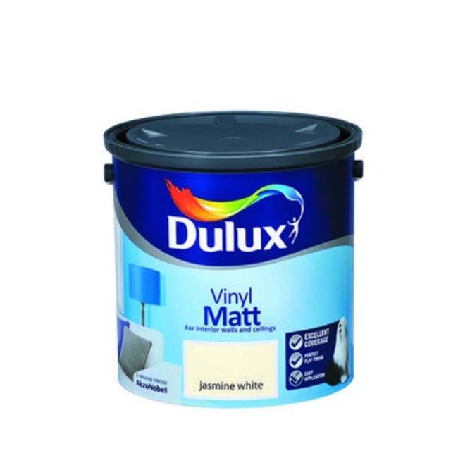 DULUX VINYL MATT JASMINE WHITE 2.5LTR