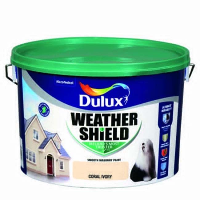 DULUX WEATHERSHIELD CORAL IVORY 10LTR
