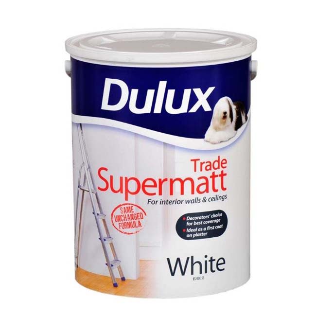 DULUX SUPERMATT WHITE 5LTR