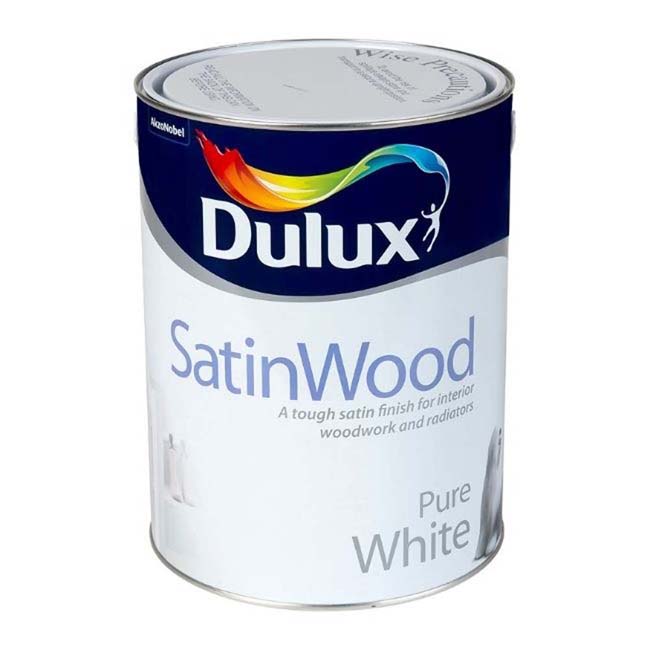DULUX SATINWOOD PURE WHITE 750ML