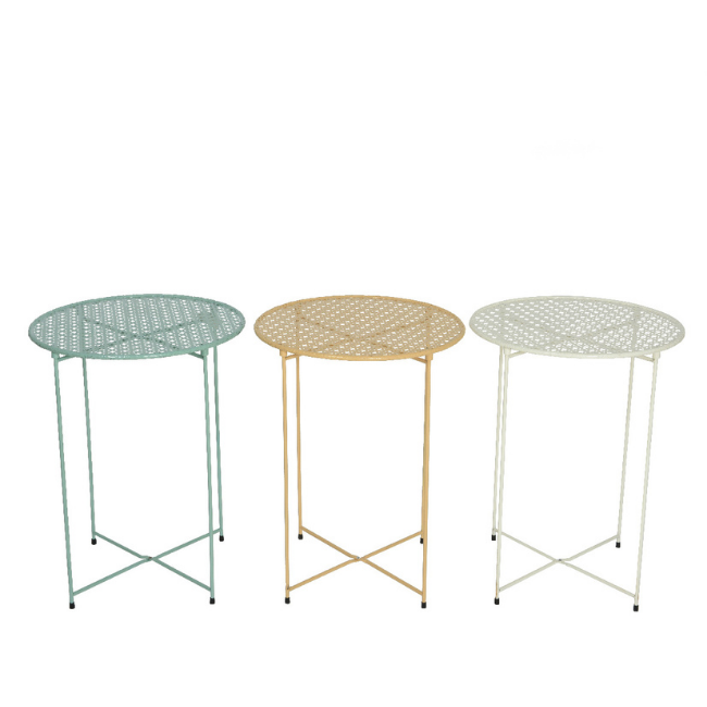 DECO IRON TABLE IN ASSORTED COLOURS