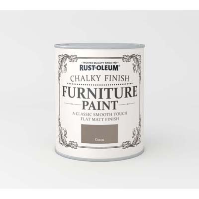 RUSTOLEUM CHALKY FINISH FURNITURE PAINT COCOA 750ML