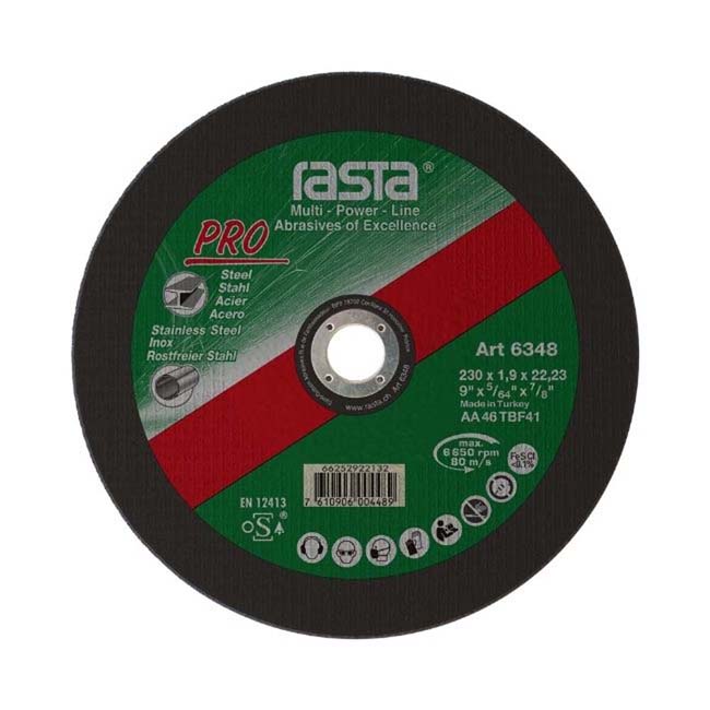 RASTA 9 X 1.9MM STAINLESS STEEL CUTTING DISC 93