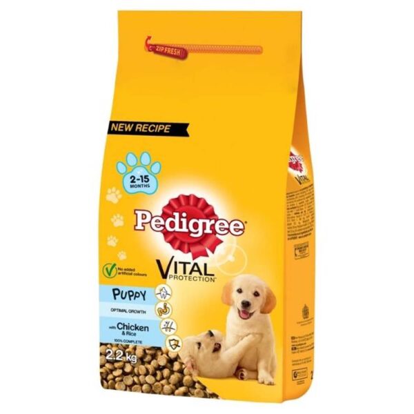 PEDIGREE COMPLETE PUPPY CKN/RCE/VEG 2.2KG