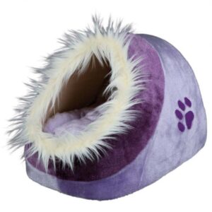 MINOU CAT BED LILAC 35X26X41CM