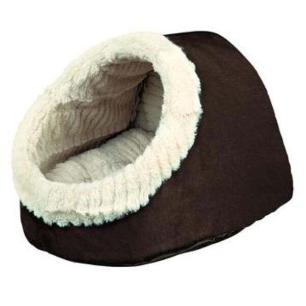 TIMUR CUDDLY CAT CAVE 41CM BROWN/BEIGE