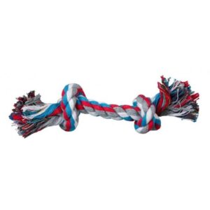 2 KNOT COLOUR ROPE TOY 26CM MEDIUM