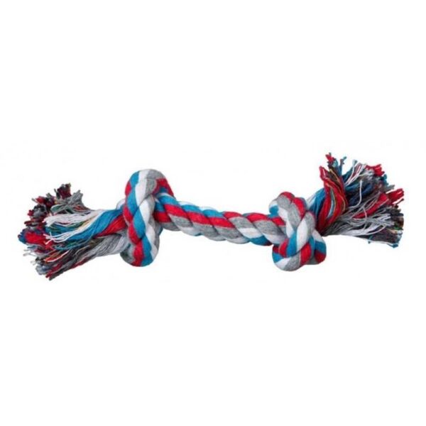 2 KNOT COLOUR ROPE TOY 26CM MEDIUM