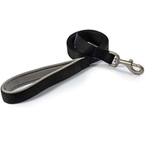 PADDED NYLON LEAD 15MMX 120CM (BLACK)