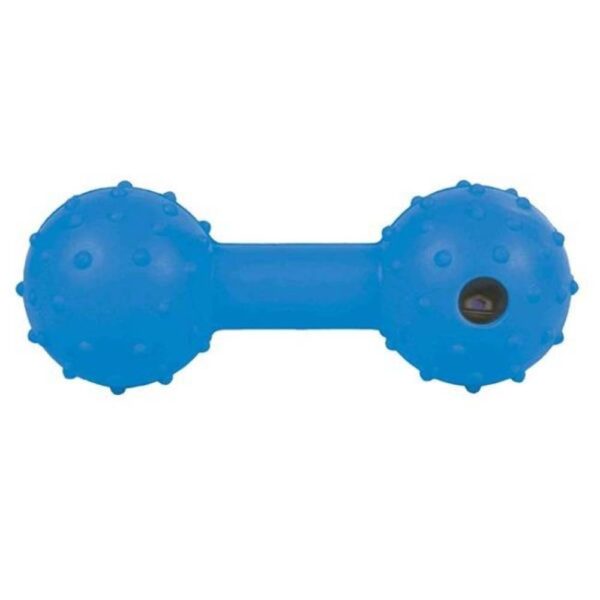 12CM RUBBER TOY DUMBBELL