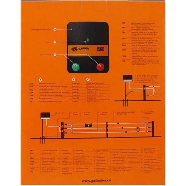 GALLAGHER M120 MAINS FENCE ENERGISER - Image 2