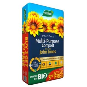WESTLAND PEAT FREE MULTI-PURPOSE COMPOST WITH ADDED JOHN INNES 80L