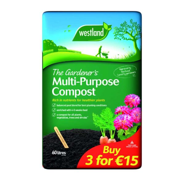 WESTLAND GARDENERS MULTI PURPOSE COMPOST - 60L
