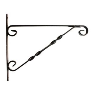 BLOSSOM HANGING BASKET BRACKET 12 BLACK