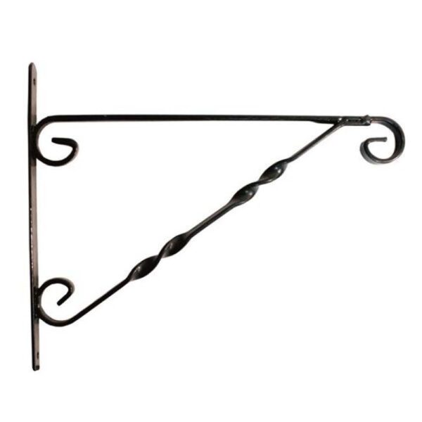 BLOSSOM HANGING BASKET BRACKET 12 BLACK
