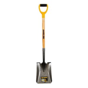 TRUE TEMPER SQUARE MOUTH SHOVEL WOOD HANDLE D GRIP