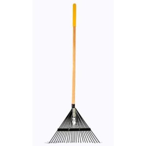 TRUE TEMPER STEEL LEAF RAKE 24T FLAT TINES L/WHANDLE