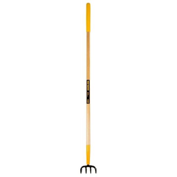 TRUE TEMPER CULTIVATOR 4 PRONG LONG WOOD HANDLE