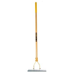 TRUE TEMPER THATCHING RAKE LONG WOOD HANDLE