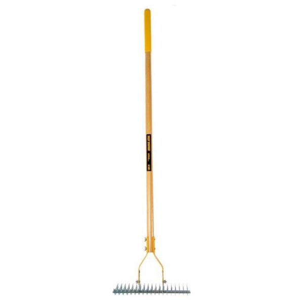 TRUE TEMPER THATCHING RAKE LONG WOOD HANDLE