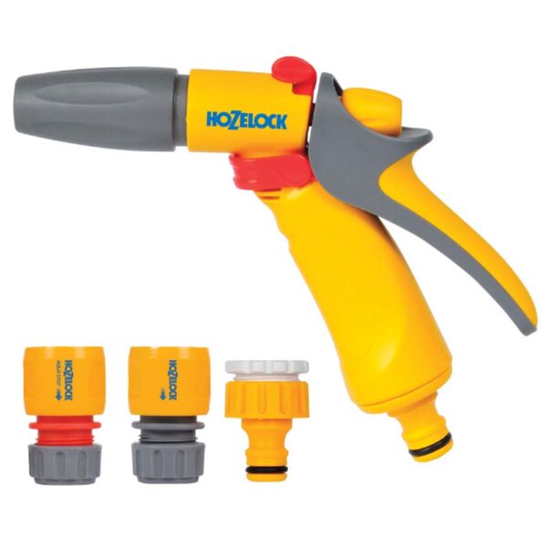 HOZELOCK JET SPRAY GUN & FITTINGS SET