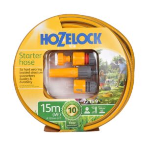 HOZELOCK HOSE + STARTER PACK - 15MTR