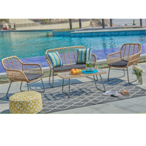 BAMBOO 4 PIECE LOUNGER SET