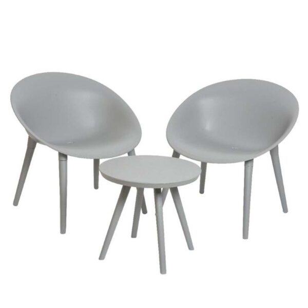LONDON 2 SEATER SET LIGHT GREY