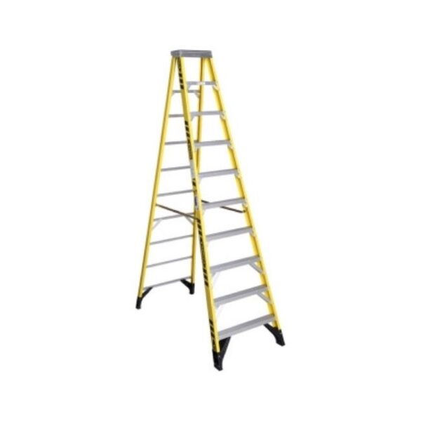 FIBREGLASS STEP LADDER 10 STEP SINDLE SIDE