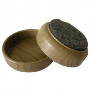 CANADIA FLOOR CASTORS CUPS DARK GRAIN 45MM
