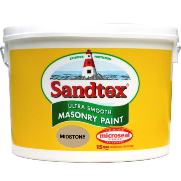 SANDTEX WHITE MASONARY PAINT - 10 LITRE
