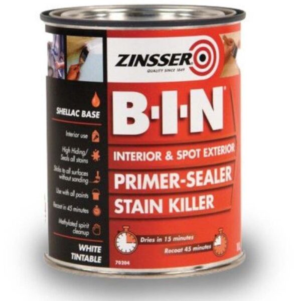 ZINSSER RED BIN PRIMER - 5 LITRE