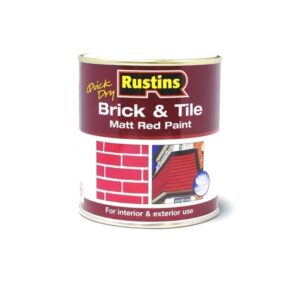 RUSTINS BRICK & TILE PAINT RED 500ML