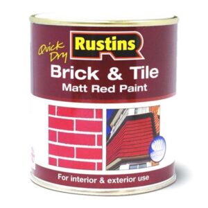 RUSTINS BRICK & TILE PAINT RED 1 ltr